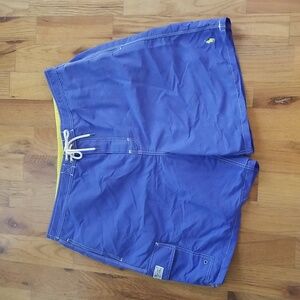 Polo by Ralph Lauren swim trunks in excellent condition. 8in inseam. Periwinkle